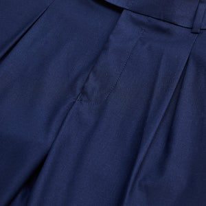 Navy Relaxed Fit Korean Trousers