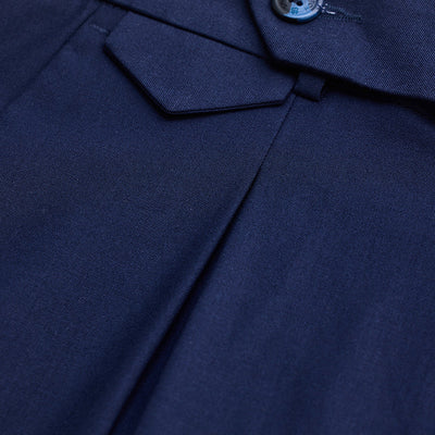 Navy Relaxed Fit Korean Trousers