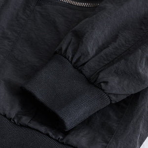 Black Multi-Zip Relaxed Fit Jacket