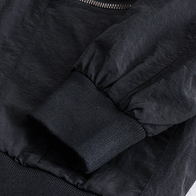 Black Multi-Zip Relaxed Fit Jacket