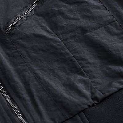 Black Multi-Zip Relaxed Fit Jacket