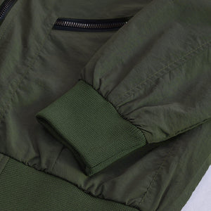 Olive Multi-Zip Relaxed Fit Jacket