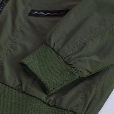 Olive Multi-Zip Relaxed Fit Jacket