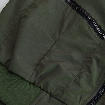 Olive Multi-Zip Relaxed Fit Jacket