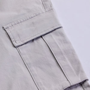 Grey Slim Fit Cargo Pants