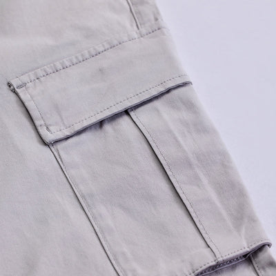 Grey Slim Fit Cargo Pants