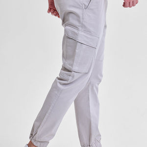 Grey Slim Fit Cargo Pants