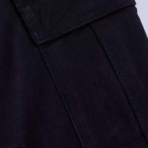 Black Slim Fit Cargo Pants
