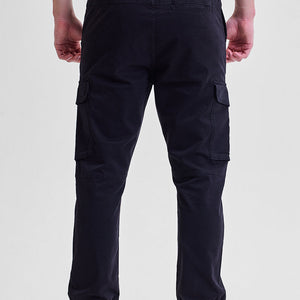 Black Slim Fit Cargo Pants
