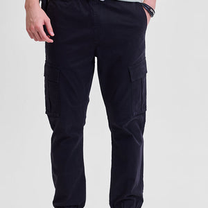 Black Slim Fit Cargo Pants