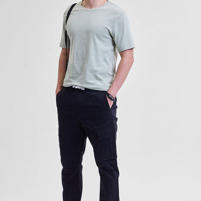 Black Slim Fit Cargo Pants