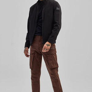 Copper Brown Relaxed Fit Cargo Pants