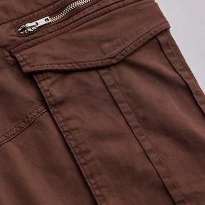 Copper Brown Relaxed Fit Cargo Pants