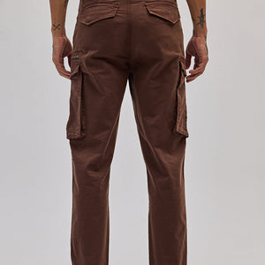 Copper Brown Relaxed Fit Cargo Pants