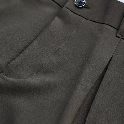 Dark Brown Slim Fit Stretch Trousers