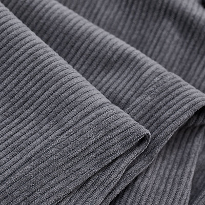 Grey Corduroy Relaxed Fit Trousers