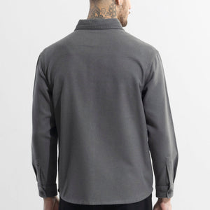 Overflap Elephant Grey Overshirt