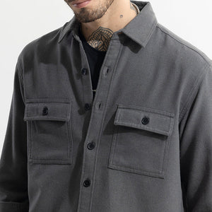 Overflap Elephant Grey Overshirt
