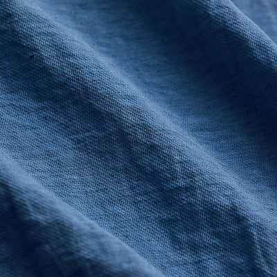 Blue Slim Fit Linen Shirt
