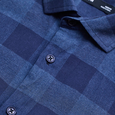 Blue Checks Slim Fit Shirt