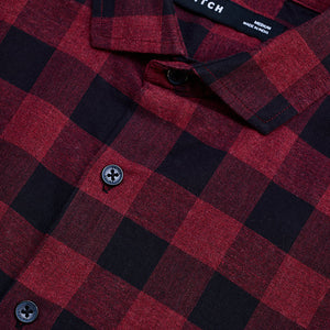 Red Checks Slim Fit Shirt