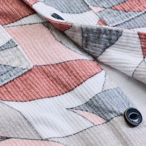 Light Pink Abstract Overshirt