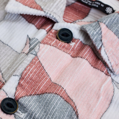 Light Pink Abstract Overshirt