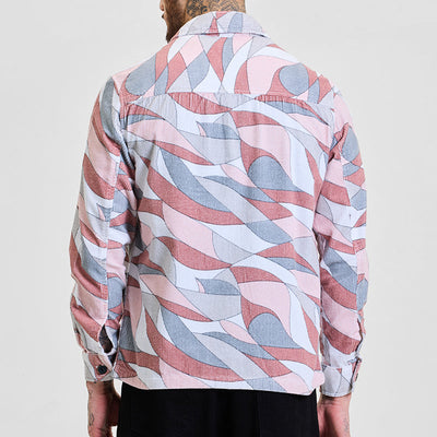 Light Pink Abstract Overshirt