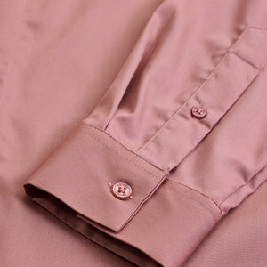Mauve Solid Concealed Placket Shirt