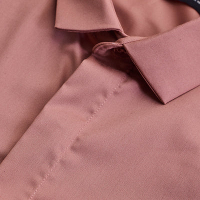 Mauve Solid Concealed Placket Shirt