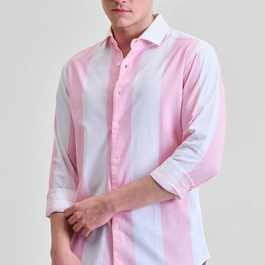 Pink Stripes Slim Fit Shirt