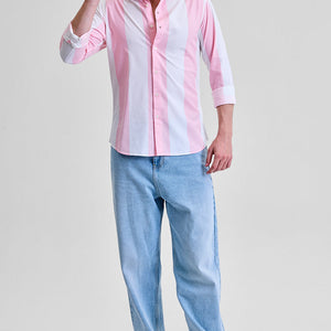 Pink Stripes Slim Fit Shirt