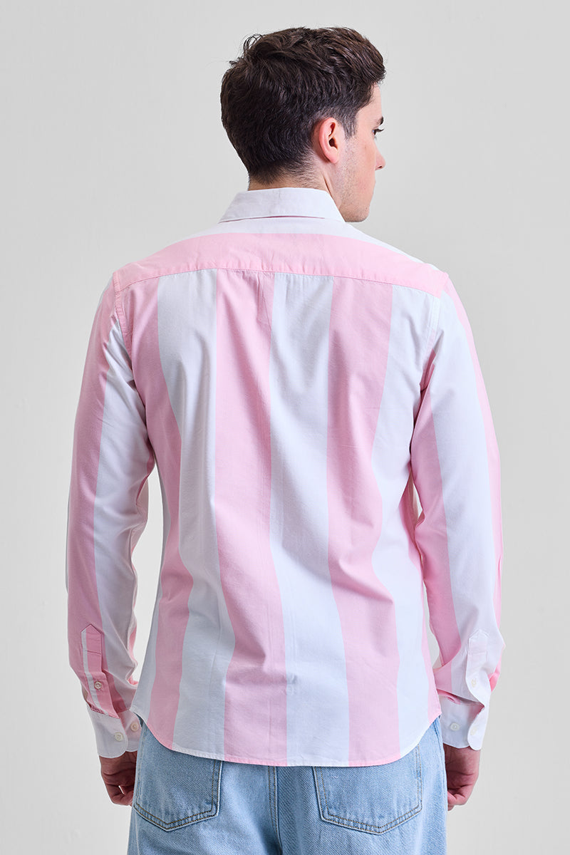 Pink Stripes Slim Fit Shirt