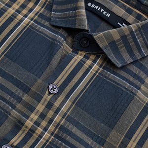 Teal Checks Slim Fit Shirt