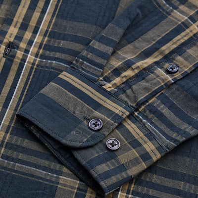 Teal Checks Slim Fit Shirt