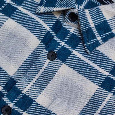 Blue Flannel Checks Overshirt