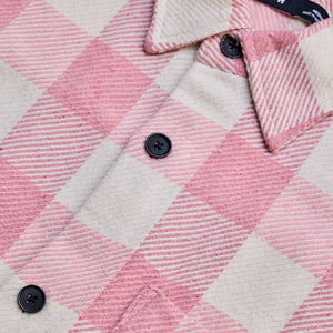 Pink Flannel Checks Overshirt