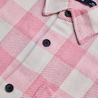 Pink Flannel Checks Overshirt