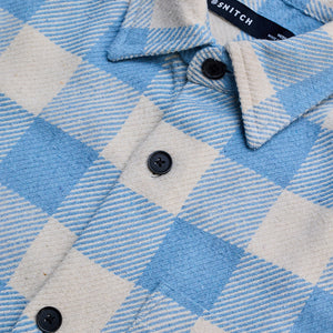 Blue Flannel Checks Overshirt