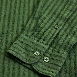 Green Stripes Slim Fit Shirt