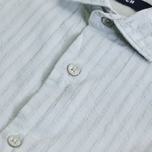 Light Grey Stripes Slim Fit Shirt