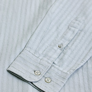 Light Grey Stripes Slim Fit Shirt