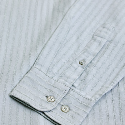 Light Grey Stripes Slim Fit Shirt
