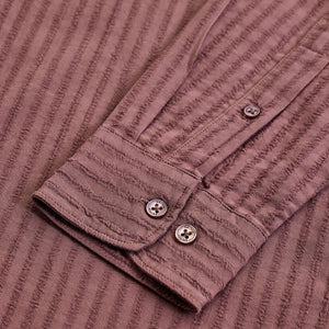 Mauve Stripes Slim Fit Shirt