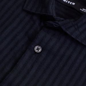 Navy Stripes Slim Fit Shirt
