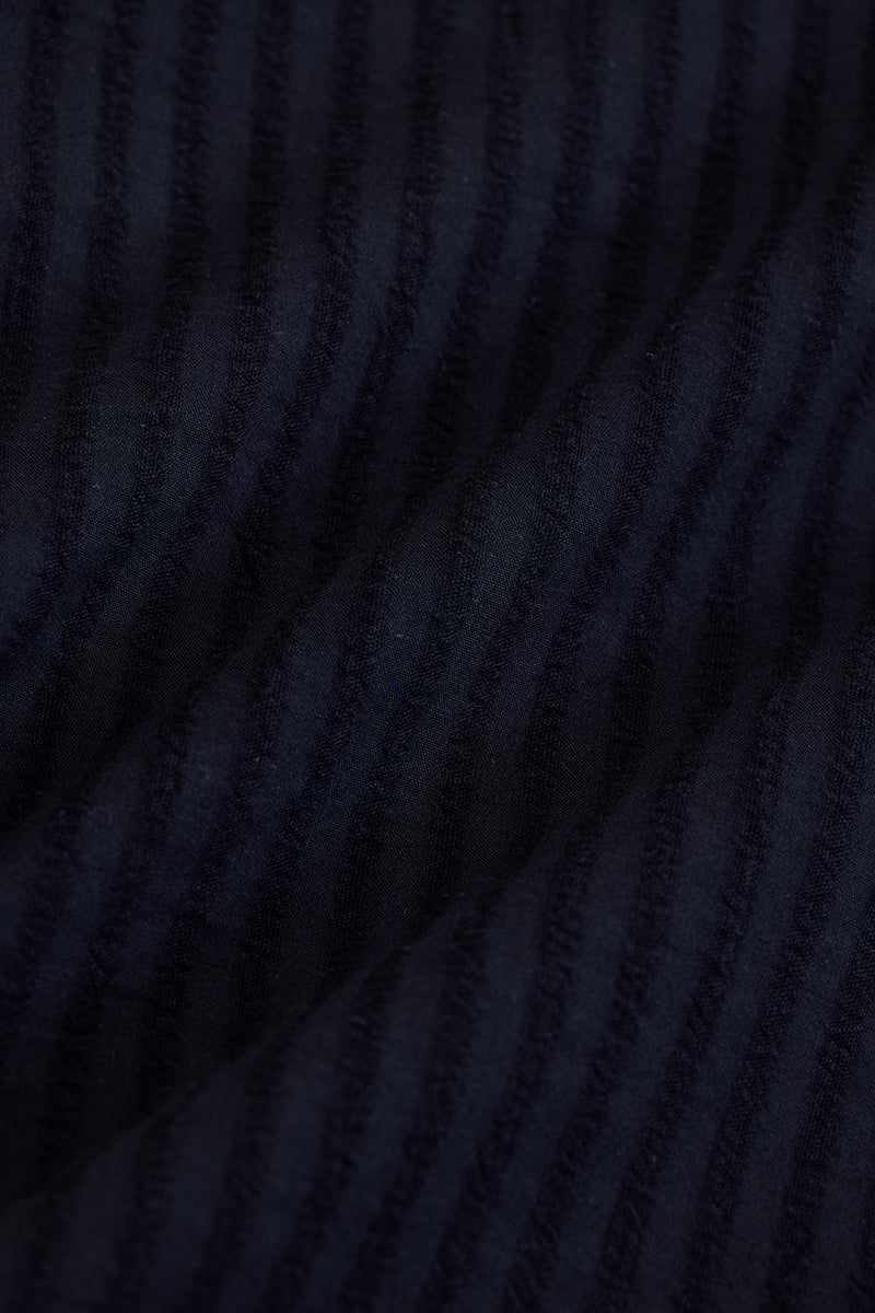 Navy Stripes Slim Fit Shirt