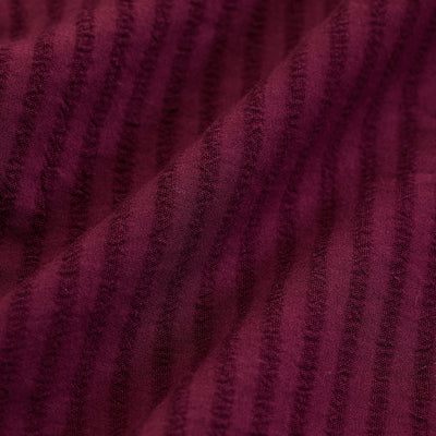 Burgundy Stripes Slim Fit Shirt
