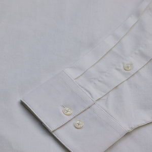 White Stretchable Slim Fit Shirt