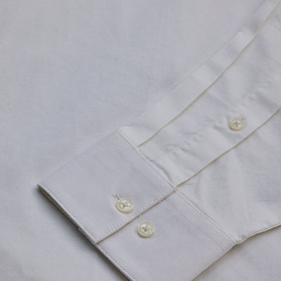 White Stretchable Slim Fit Shirt