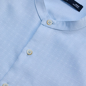 Light Blue Mandarin Slim Fit Shirt